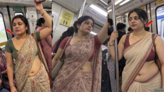 Drawing Stranger Aunty Impress In Metro – Indian Pron